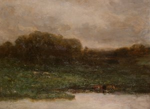 夏の夕暮れ 作： Edward Mitchell Bannister